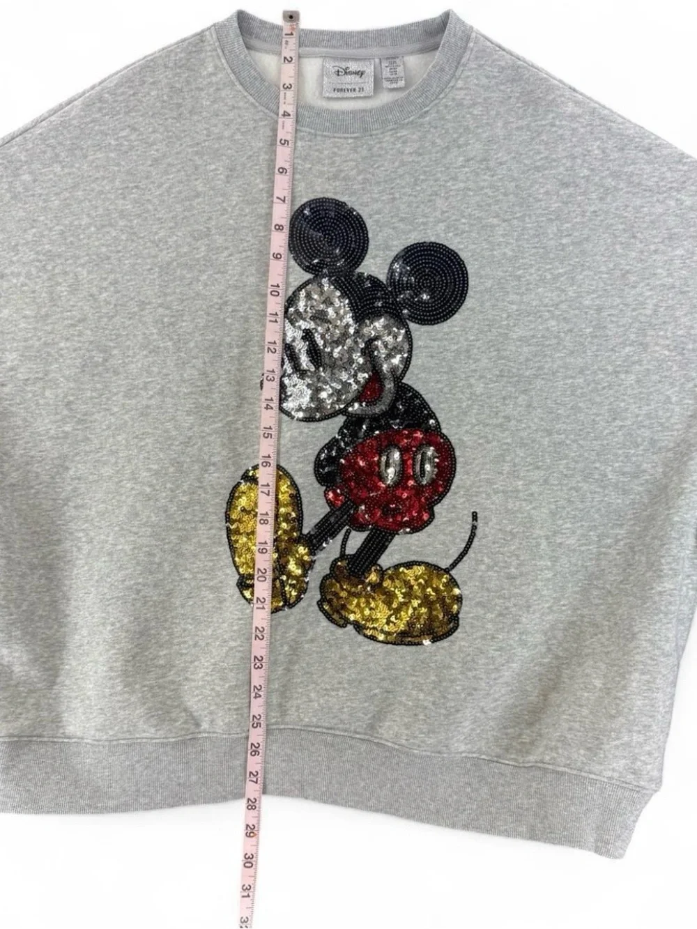 Disney x Forever 21 Mickey Mouse Sequin Pullover Sweatshirt Womens plus Size 0X